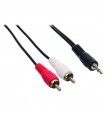 Cable Jack 3.5mm Audio x 2 RCA 5M                                          