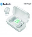 Auriculares Stereo Bluetooth Dual Pod Earbuds Display Blanco               