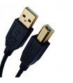 Cable Compatible Universal USB  A-B  3M Negro                              
