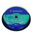 Verbatim Datalife CD-R 52x Bobina 10 Unidades                              