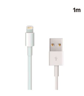Cable USB Compatible IPhone Lightning 1M Blanco                            