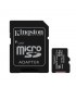 Tarjeta Micro SD 64GB Clase 10 Kingston                                    